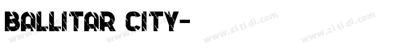 ballitar city字体转换